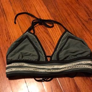 Bathing suit top, olive green will fit if D cup